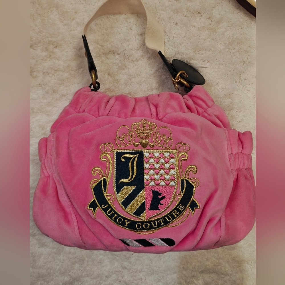 Vintage Juicy Couture Pink Velour Bag